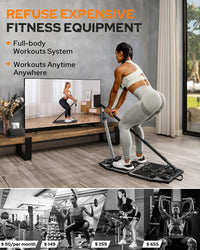 Thumbnail for Portable Home Gym Workout Equipment with 14 Exercise Accessories Ab Roller Wheel,Elastic Resistance Bands,Push-Up Stand,Post Landmine Sleeve and More for Full Body Workouts System