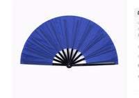 Thumbnail for Large Kung Fu Sound Fan Plastic Bone Martial Arts Performance Elegant Hand Folding Stage Fan Opera Magic Props Summer Cool Fans