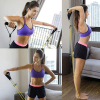 Thumbnail for 11-Piece Resistance Bands Set Elastic Work Out Band Kit for Home Fitness