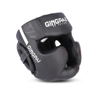 Thumbnail for GINGPAI High-Grade PU Leather Boxing Helmet Adult and Kids Professional Competition Helmet MMA Muay Thai Taekwondo Head Guard