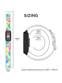 Thumbnail for Active 3 Unisex Adult Smartwatch Fitness Tracker, Tie Dye, Silicone Strap