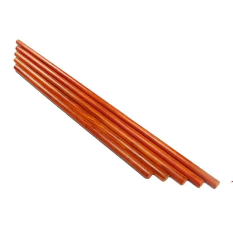 Africanpadauk Taiji Sticks Solid Shaolin Sticks Kungfu Hardwood Wands Martial Arts Sticks With/Without Copper Hoop 60Cm-200Cm