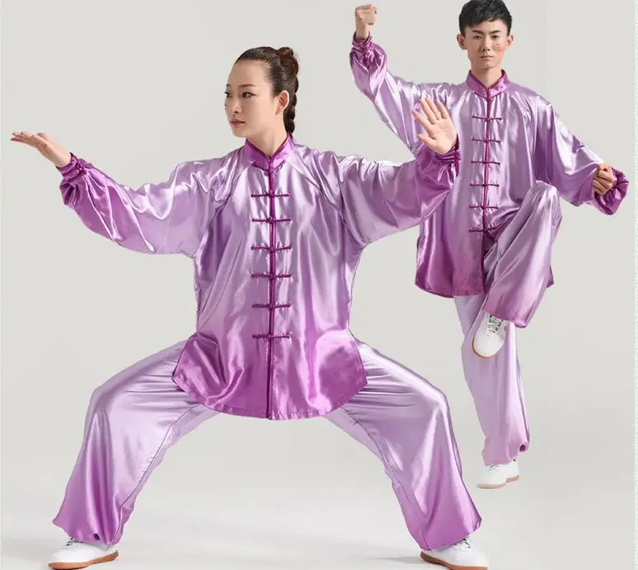 UNISEX Top Quality Tai Chi Taijiquan Suits Martial Arts Wushu Clothing Kung Fu Clothing Gradient Performance Uniforms