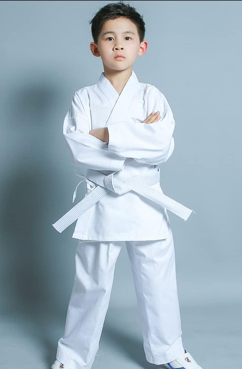 Karate Gi for Kids & Adults Lightweight Student Karate Uniform Children Martial Arts Uniform with White Belt