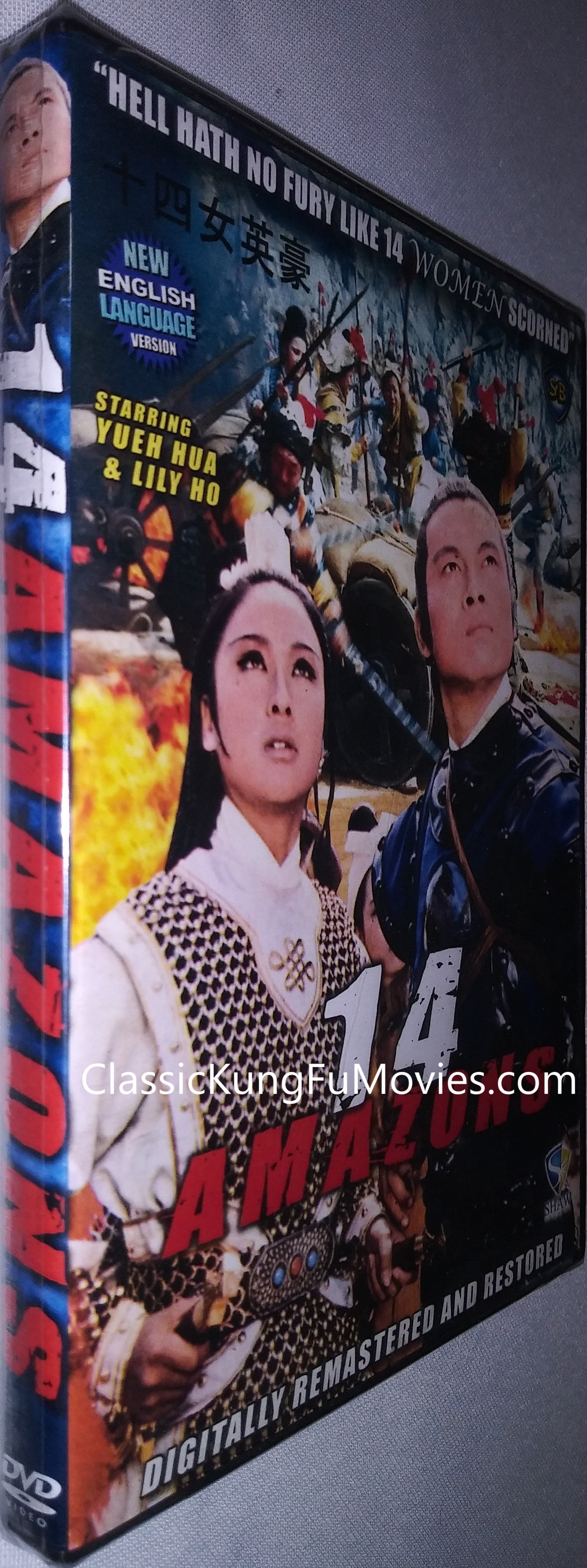 The 14 Amazons a.k.a. kung fu movie DVD Shaw Brothers martial arts film Hong Kong cinema