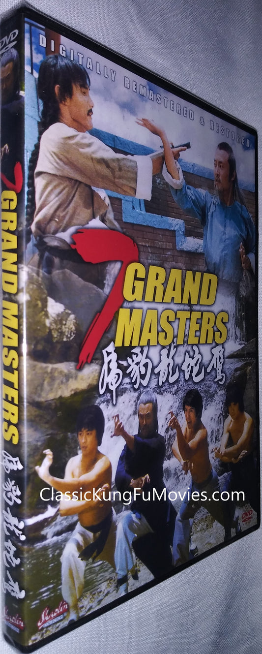7 Grandmasters a.k.a. kung fu movie DVD Shaw Brothers martial arts film Hong Kong cinema