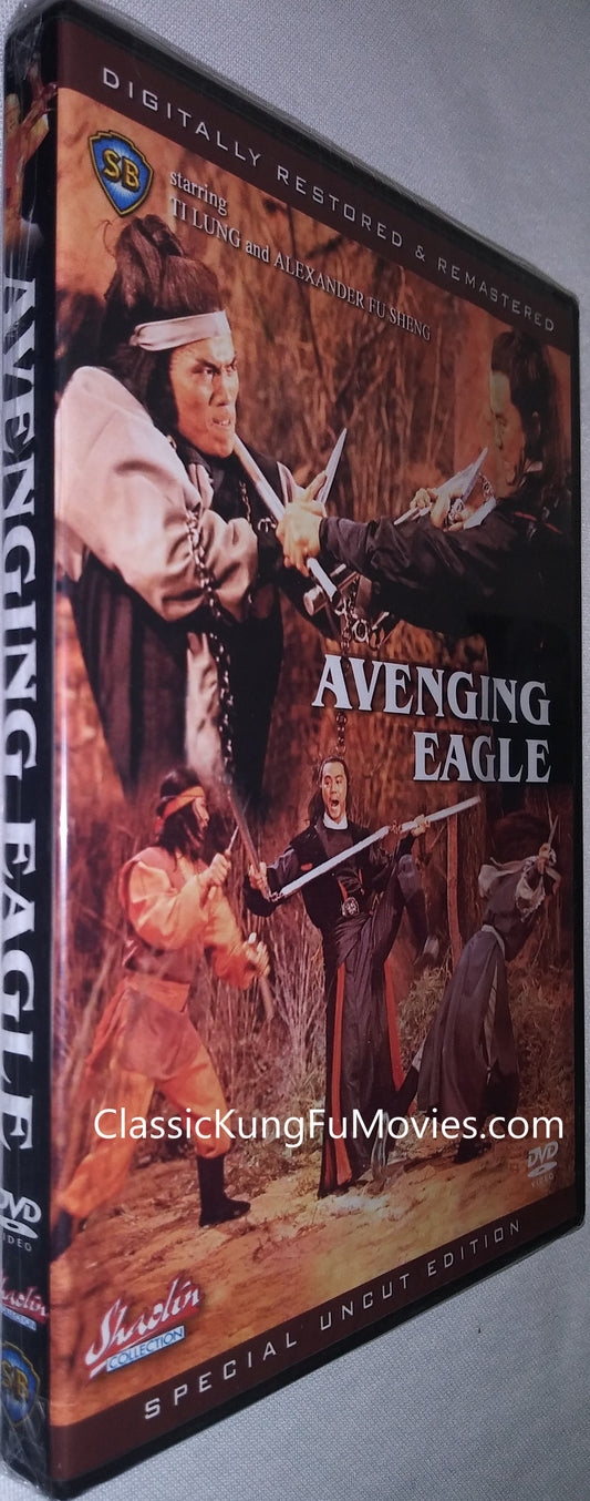The Avenging Eagle a.k.a. kung fu movie DVD Shaw Brothers martial arts film Hong Kong cinema