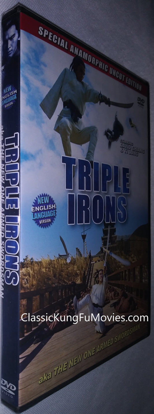 Triple Irons a.k.a. kung fu movie DVD Shaw Brothers martial arts film Hong Kong cinema